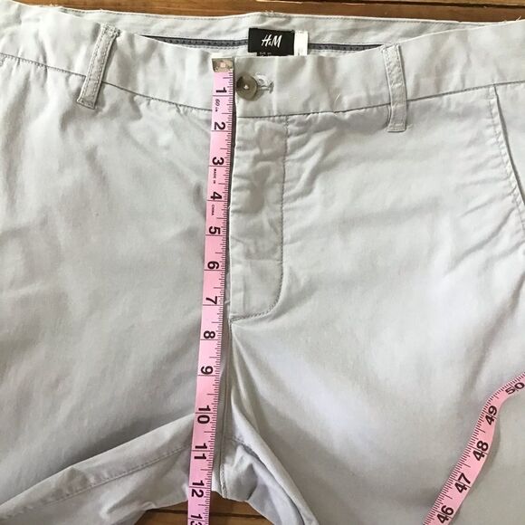 H&m grey cotton pants button fly 34 - Picture 11 of 12